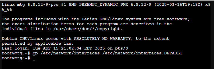 backup-interfaces